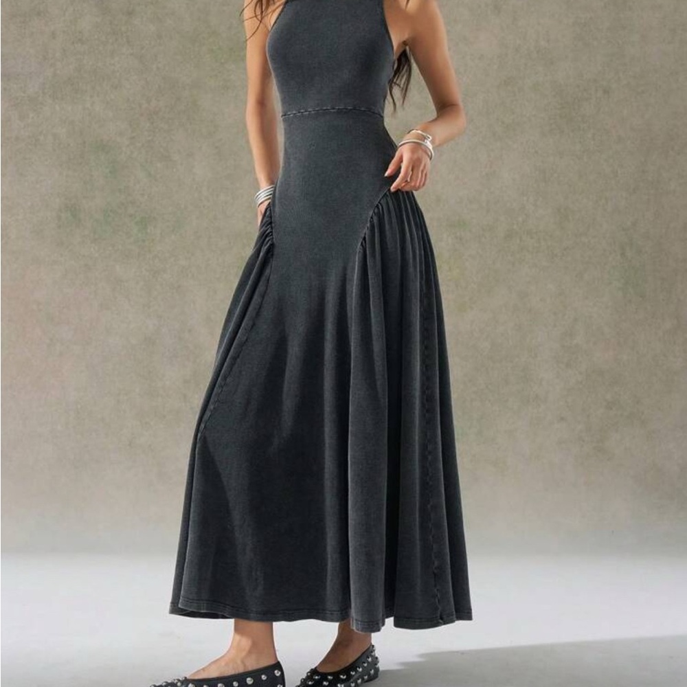 Dark Gray Maxi Dress